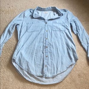 Denim Button Up Blouse